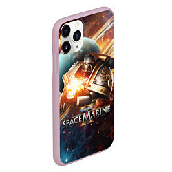 Чехол iPhone 11 Pro матовый Warhammer 40000 space marine 2, цвет: 3D-розовый — фото 2