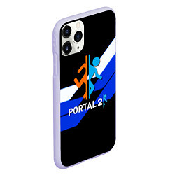 Чехол iPhone 11 Pro матовый Portal geometry, цвет: 3D-светло-сиреневый — фото 2