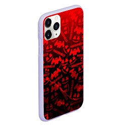 Чехол iPhone 11 Pro матовый Marshmello storm, цвет: 3D-светло-сиреневый — фото 2