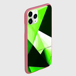 Чехол iPhone 11 Pro матовый Кислотная геометрия, цвет: 3D-малиновый — фото 2