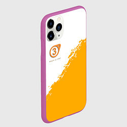 Чехол iPhone 11 Pro матовый Half life 3 краски, цвет: 3D-фиолетовый — фото 2