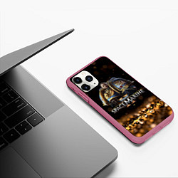 Чехол iPhone 11 Pro матовый Captain Titus Warhammer 40000 space marine 2, цвет: 3D-малиновый — фото 2