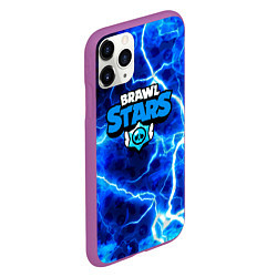 Чехол iPhone 11 Pro матовый Brawl stars storm, цвет: 3D-фиолетовый — фото 2