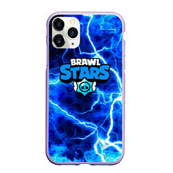 Чехол iPhone 11 Pro матовый Brawl stars storm, цвет: 3D-светло-сиреневый