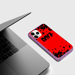 Чехол iPhone 11 Pro матовый Dayz лепестки, цвет: 3D-фиолетовый — фото 2