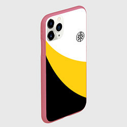Чехол iPhone 11 Pro матовый Сокрушу пред ним врагов его малый черный КЦК Никол, цвет: 3D-малиновый — фото 2