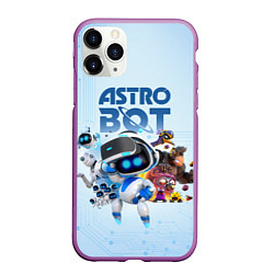 Чехол iPhone 11 Pro матовый Astro Bot - Game, цвет: 3D-фиолетовый