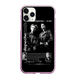 Чехол iPhone 11 Pro матовый Depeche Mode Black Celebration 1986, цвет: 3D-розовый