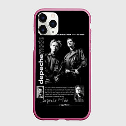 Чехол iPhone 11 Pro матовый Depeche Mode Black Celebration 1986, цвет: 3D-малиновый