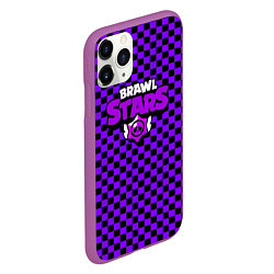 Чехол iPhone 11 Pro матовый Brawl stars клетка, цвет: 3D-фиолетовый — фото 2