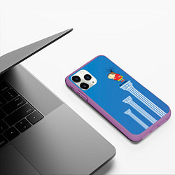 Чехол iPhone 11 Pro матовый This is love - heavenly, цвет: 3D-фиолетовый — фото 2