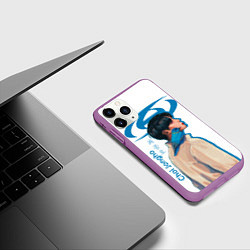 Чехол iPhone 11 Pro матовый Ateez Choi Jongho, цвет: 3D-фиолетовый — фото 2