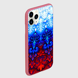 Чехол iPhone 11 Pro матовый Душа моя Россия 1, цвет: 3D-малиновый — фото 2