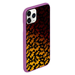 Чехол iPhone 11 Pro матовый Marshmello текстура, цвет: 3D-фиолетовый — фото 2