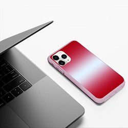 Чехол iPhone 11 Pro матовый Gradient color, цвет: 3D-розовый — фото 2