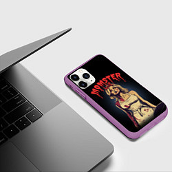 Чехол iPhone 11 Pro матовый Momster - vampire - на хэллоуин, цвет: 3D-фиолетовый — фото 2