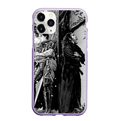 Чехол iPhone 11 Pro матовый Berserk and Miyamoto Musashi, цвет: 3D-светло-сиреневый