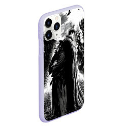 Чехол iPhone 11 Pro матовый Musashi Miyamoto And Berserk, цвет: 3D-светло-сиреневый — фото 2