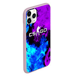 Чехол iPhone 11 Pro матовый CSGO neon flame, цвет: 3D-розовый — фото 2