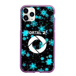 Чехол iPhone 11 Pro матовый Portal winter, цвет: 3D-фиолетовый