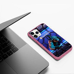 Чехол iPhone 11 Pro матовый Mo and Krill Deadlock, цвет: 3D-малиновый — фото 2