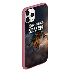 Чехол iPhone 11 Pro матовый Deadlock Seven, цвет: 3D-малиновый — фото 2