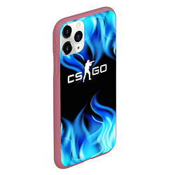 Чехол iPhone 11 Pro матовый CGGO blue flame, цвет: 3D-малиновый — фото 2