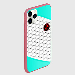 Чехол iPhone 11 Pro матовый BMW carbon steel, цвет: 3D-малиновый — фото 2