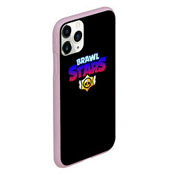 Чехол iPhone 11 Pro матовый Brawl stars neon logo, цвет: 3D-розовый — фото 2