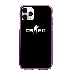 Чехол iPhone 11 Pro матовый CSGO logo, цвет: 3D-фиолетовый