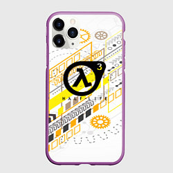 Чехол iPhone 11 Pro матовый Half life 3 механика, цвет: 3D-фиолетовый