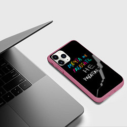 Чехол iPhone 11 Pro матовый Мечта не работать - не работает, цвет: 3D-малиновый — фото 2