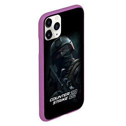 Чехол iPhone 11 Pro матовый CS counter terrorist, цвет: 3D-фиолетовый — фото 2