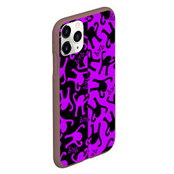 Чехол iPhone 11 Pro матовый Ъуъ съука mem pattern, цвет: 3D-коричневый — фото 2