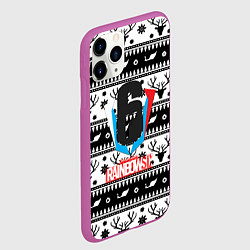 Чехол iPhone 11 Pro матовый Rainbow six winter pattern, цвет: 3D-фиолетовый — фото 2