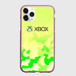 Чехол iPhone 11 Pro матовый Xbox camo, цвет: 3D-фиолетовый