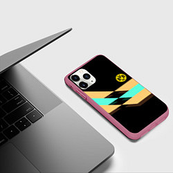 Чехол iPhone 11 Pro матовый Borussia sport line, цвет: 3D-малиновый — фото 2