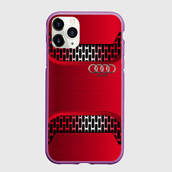 Чехол iPhone 11 Pro матовый Audi metal steel, цвет: 3D-фиолетовый