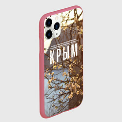 Чехол iPhone 11 Pro матовый Курорт Крым, цвет: 3D-малиновый — фото 2