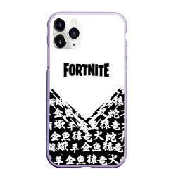 Чехол iPhone 11 Pro матовый Fortnite japan game, цвет: 3D-светло-сиреневый