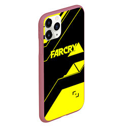 Чехол iPhone 11 Pro матовый Farcry geometry sport, цвет: 3D-малиновый — фото 2