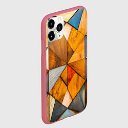 Чехол iPhone 11 Pro матовый Мозайка, цвет: 3D-малиновый — фото 2