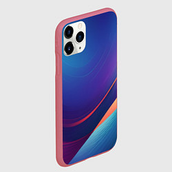 Чехол iPhone 11 Pro матовый Красивый градиент абстракция, цвет: 3D-малиновый — фото 2