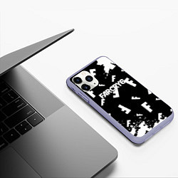 Чехол iPhone 11 Pro матовый FC6 logo pattern, цвет: 3D-светло-сиреневый — фото 2