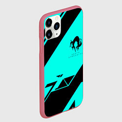 Чехол iPhone 11 Pro матовый Deathstranding geometry, цвет: 3D-малиновый — фото 2