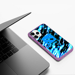 Чехол iPhone 11 Pro матовый DOTA холодные краски, цвет: 3D-фиолетовый — фото 2