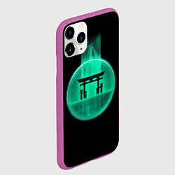 Чехол iPhone 11 Pro матовый Neon shrine, цвет: 3D-фиолетовый — фото 2