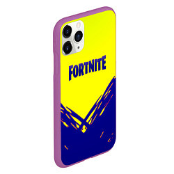 Чехол iPhone 11 Pro матовый Fortnite краски абстракция, цвет: 3D-фиолетовый — фото 2