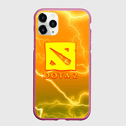 Чехол iPhone 11 Pro матовый DOTA storm, цвет: 3D-малиновый