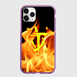 Чехол iPhone 11 Pro матовый DOTA storm, цвет: 3D-фиолетовый